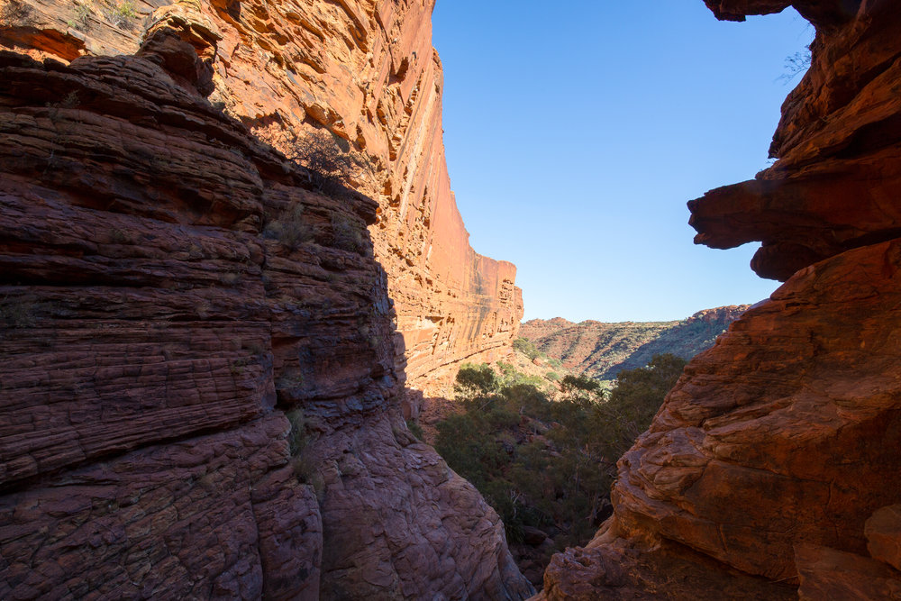 The transition from the narrower gorge into the broader Kings Canyon, Canon 5D III and 16-35mm f/4 lens.